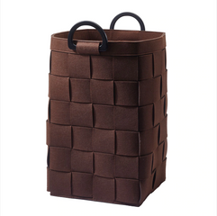 KOSZ NA PRANIE DIX BRĄZOWY - 34 x 34 x 57.5 CM - AQUANOVA - MY HONEY HOME