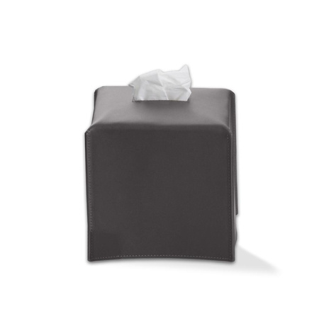 Pudełko na chusteczki Decor Walther NAPPA Skóra naturalna smoke-grey