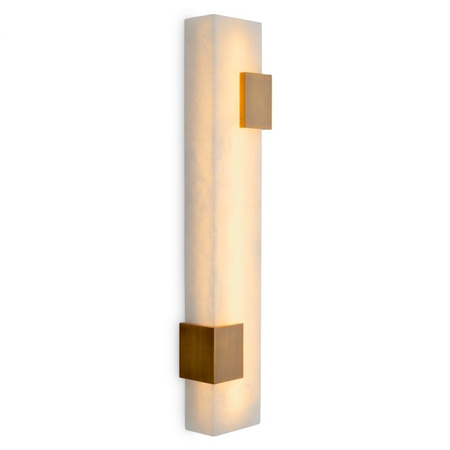 Kinkiet Furore antique brass finish alabaster Eichholtz