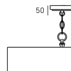 Lampa wisząca AUSTIN P05180AU-WH