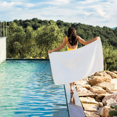 Ręcznik Plażowy Graccioza Cool 95x200 cm Snow