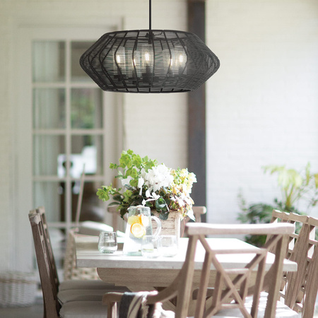 Lampa wisząca Luca - 5 źródeł światła - Czarny