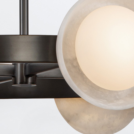 Żyrandol LED Alonso - Miejski brąz