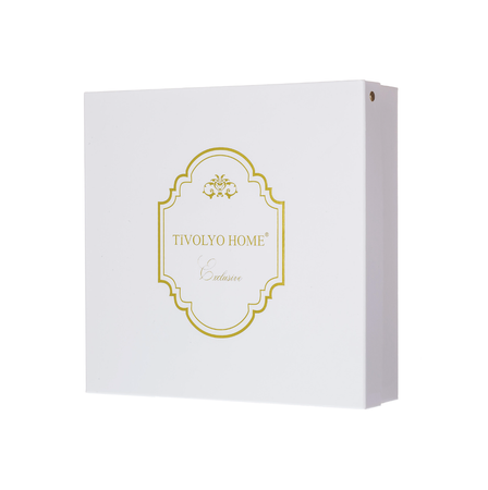 POŚCIEL FABIO - 200 x 220 CM - 6 CZĘŚCI - PUDROWA - TIVOLYO HOME - MY HONEY HOME