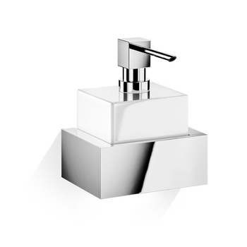 BRICK Dozownik mydła Decor Walther Chrom / Biała porcelana ścienny