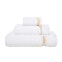 Ręcznik Graccioza Bourdon 50x100 cm White/Gold Antybakteryjny