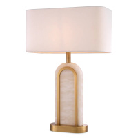 Lampa stołowa Eichholtz Palladio alabaster z abażurem