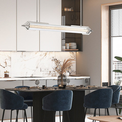 Lampa wyspowa Espada - Polerowany chrom