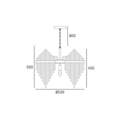 Lampa wisząca REYKJAVIK P07097CP