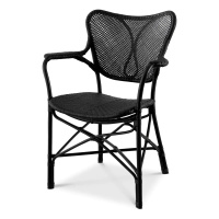Krzesło do jadalni Eichholtz Colony with arm matte black