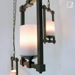Lampa wisząca Authentage Bellefeu quadre