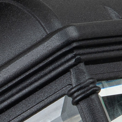 Latarnia naścienna Bayview - 1 źródło światła - Czarna