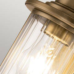 Kinkiet Riggs - 1 źródło światła - Wyblakły mosiądz