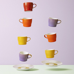 Filiżanka do espresso ze spodkiem AURÉOLE/CLAIR DE LUNE FÜRSTENBERG