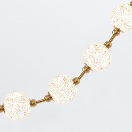 Lampa wisząca LED Marni - Naturalny mosiądz