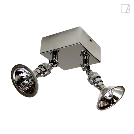 Lampa kierunkowa Authentage Marron na kwadratowej podstawie - średnia