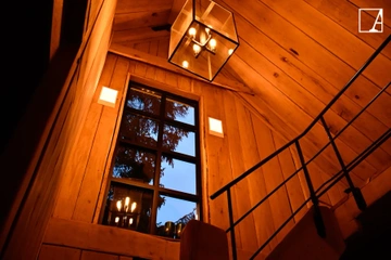 Lampa wisząca Authentage Vitrine latarnia - 4 źródła światła