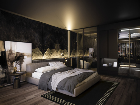 DYWAN ROYAL BLACK ART DECO 200 x 300 CM FARGOTEX - MY HONEY HOME