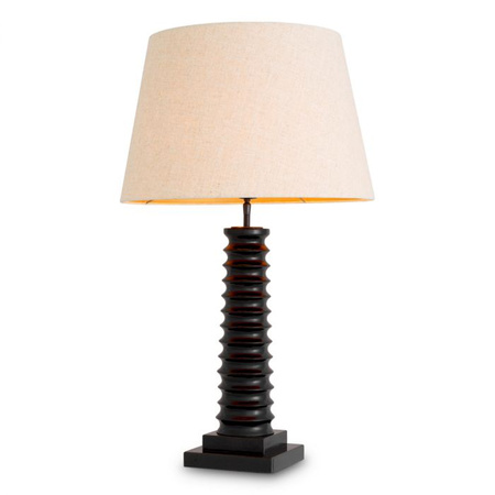 Lampa stołowa Callao piano black finish incl shade Eichholtz