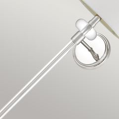 Kinkiet Barbour - 1 źródło światła - Polerowany nikiel