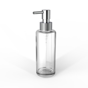 Dozownik mydła Decor Walther szkło transparentne / pomka Chrom