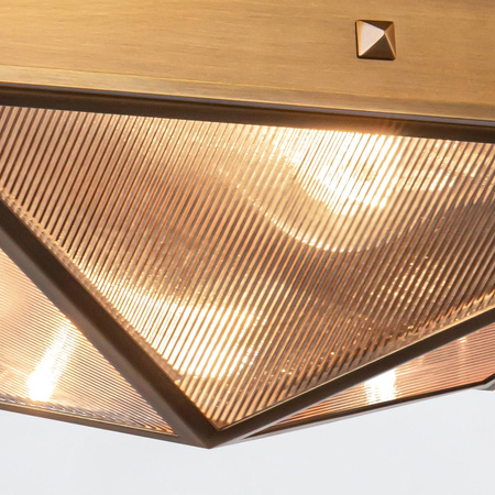 Plafon Cairo - 2 źródła światła - Vintage mosiądz