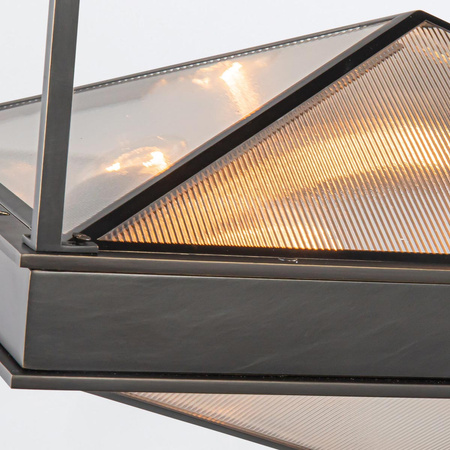 Półplafon Cairo - 4 źródła światła - Miejski brąz