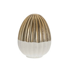 DEKORACYJNE JAJKO WIELKANOCNE EVIENNE - ZŁOTE - 15 x 11 CM - LENE BJERRE - MY HONEY HOME