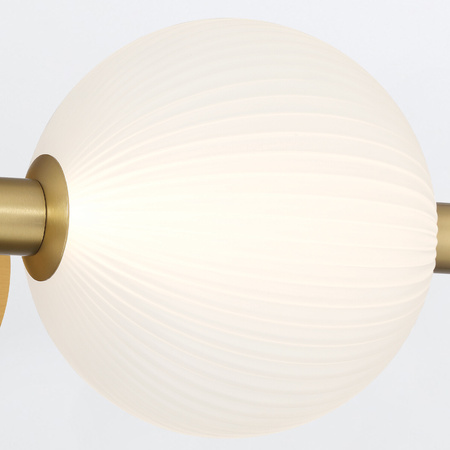 Kinkiet Palams - 3 źródła światła - Szczotkowane złoto