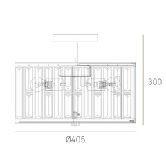Plafon CosmoLight KYIV C03411CP