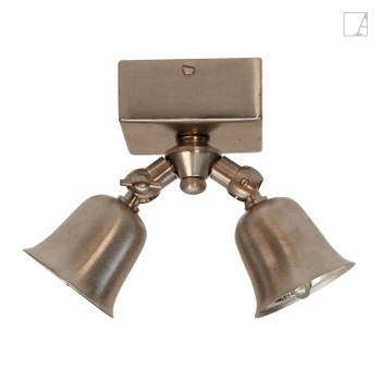 Lampa kierunkowa Authentage Fleure Twin na kwadratowej podstawie