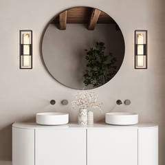 Średni kinkiet Blakley - 1 źródło światła - Matowa czerń