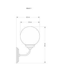 KINKIET ABANO - MOSIĄDZ NIKLOWANY - KUTEK MOOD - MY HONEY HOME