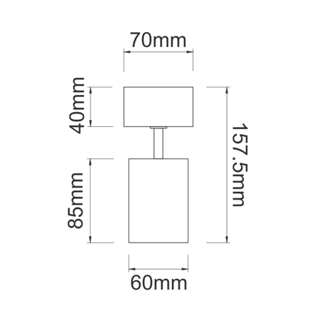 Oprawa natynkowaKika Mobile Bianco / Rose Gold