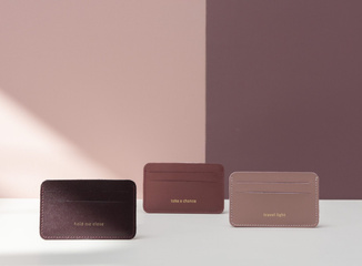 ETUI NA KARTY - DARK PINK - BY B+K - MY HONEY HOME