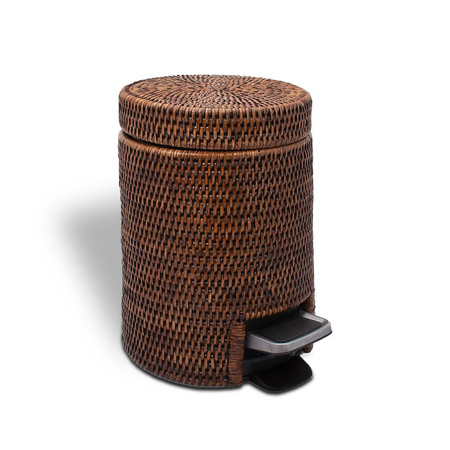 Koszt otwierany nogą Decor Walther Rattan Ciemny