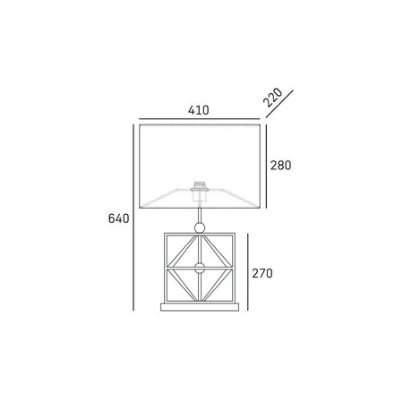 Lampa stołowa QUITO T01939BK AU