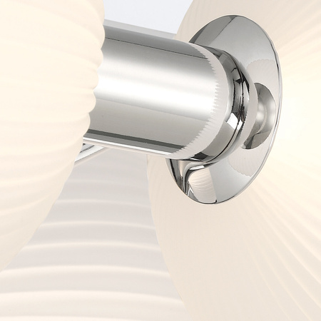 Kinkiet Palmas - 3 źródła światła - Polerowany nikiel