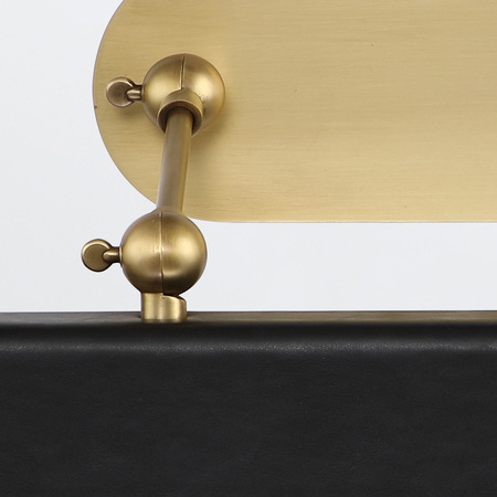 Duża obrazówka LED Valise Picture - Vintage mosiądz, skóra smokingowa