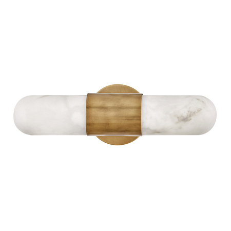 Średni kinkiet LED Ibiza - Klasyczny mosiądz