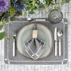 OBRUS BAWEŁNIANY DRAGONFLY - 130 x 250 CM - ROSEBERRY HOME - MY HONEY HOME