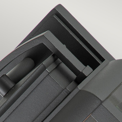 Mała latarnia naścienna Byron - 1 źródło światła - Grafitowy