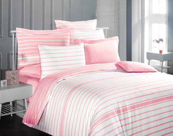 POŚCIEL RANFORCE - 4 CZĘŚCI - RÓŻOWY - SAREV - MY HONEY HOME