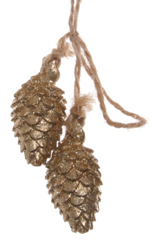 DEKORACJA ŚWIĄTECZNA WIĄZKA SZYSZEK - 10 CM - SHISHI – MY HONEY HOME