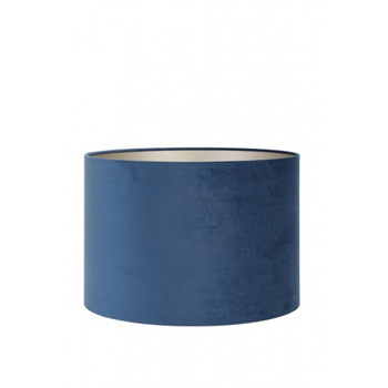 WELUROWY ABAŻUR  PETROL BLUE -  25X25X18CM - LIGHT&LIVING - MY HONEY HOME