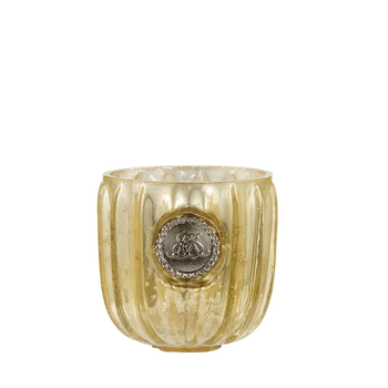 ŚWIECZNIK TEALIGHT DANTE - ZŁOTY - 6 x 6 x 7 CM - LENE BJERRE - MY HONEY HOME