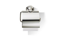 CLASSIC Uchwyt na papier toaletowy Decor Walther z pokrywą polerowany nikiel