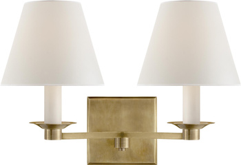 Kinkiet z podwójnym ramieniem Evans