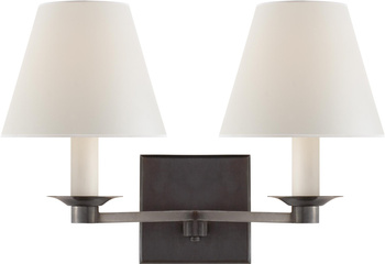 Kinkiet z podwójnym ramieniem Evans