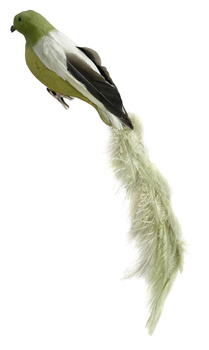 DEKORACJA ŚWIĄTECZNA PTAK ZIELONY - 52 CM - SHISHI – MY HONEY HOME
